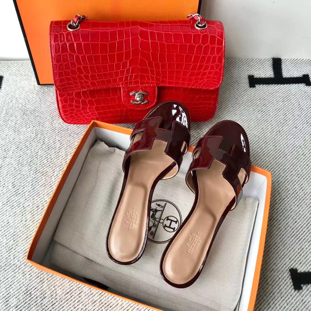 에르메스 올수공 오아시스 슬리퍼 샌들 페이던트 10